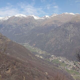 Panorama vom Gipfel auf das Val Grande
