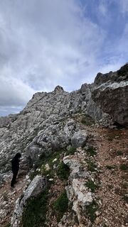 Photo de Giuseppe Deiana le long du parcours