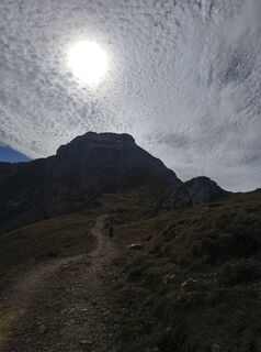 Photo de Denise Lüthi le long du parcours