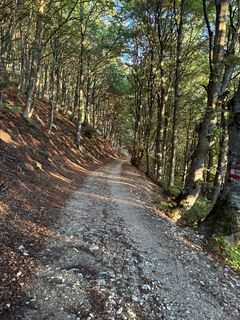 Foto de Abramo Di Bernardo a lo largo del recorrido