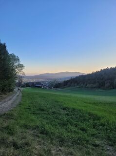 Photo de W Henzinger le long du parcours
