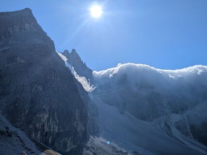 Photo de Andrea Widmoser le long du parcours