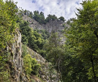Aussicht auf die Schwedenfelsen im Schlüchttal