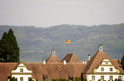 Schloss Salem mit Flagge