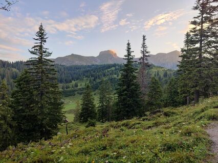 Ankunft am Hochplateau, Blick zum Ebenstein