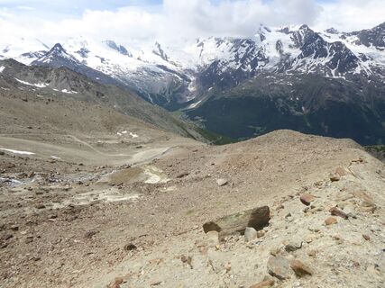 Blick auf den Weg und den Triftbach