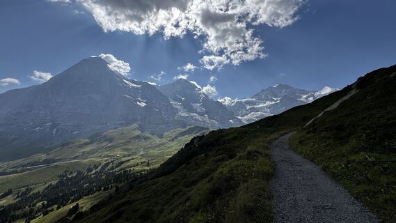 Foto von Andy Hills entlang der Tour