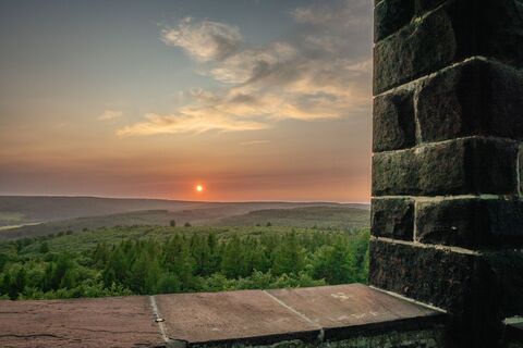 Sonnenuntergang vom Sollingturm