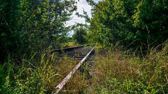 Alte Bahnschienen Eschenbach/Heiningen