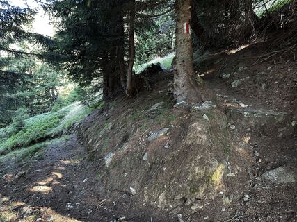Photo de Claudio Beffa le long du parcours