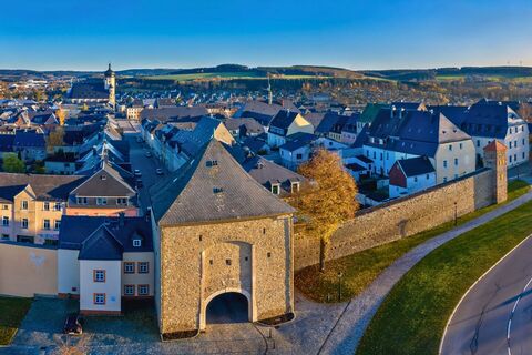 Blick auf die Altstadt von Marienberg