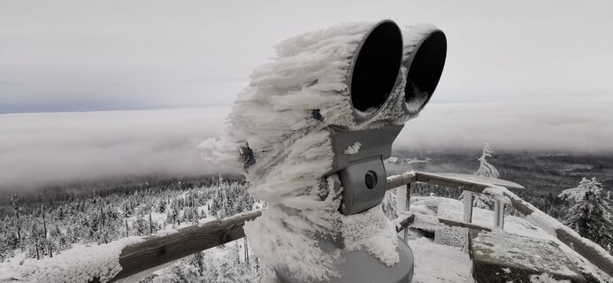 Foto de Klaus Lehner a lo largo del recorrido