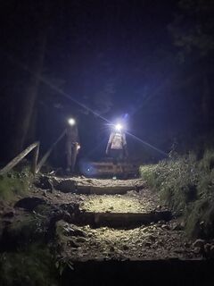 Photo de Andrea Fraccaroli le long du parcours