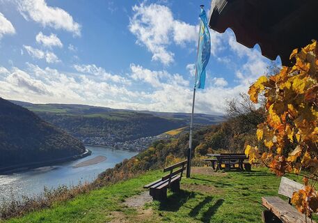 Der Büttenplatz mit Blick auf Oberwesel