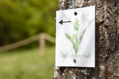 Beschilderung am Wanderweg