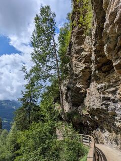 Photo de Eva Oppermann le long du parcours