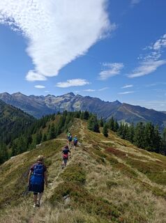 Foto von Ingrid Scheucher entlang der Tour