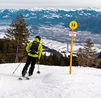 Freeriden vom Gamserrugg nach Grabs auf der Galferroute