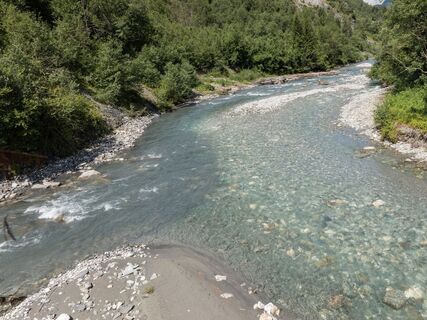 Zusammenfluss von Glenner und Valserrhein