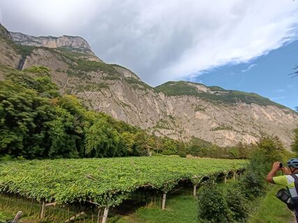 Foto de Elisabeth Sieberer a lo largo del recorrido