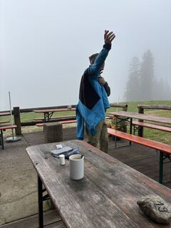 Photo de Alexandra Lobner le long du parcours