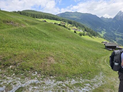 Photo de Anita White le long du parcours