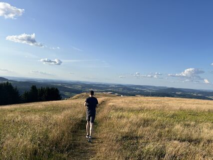 Photo de Sebastian le long du parcours