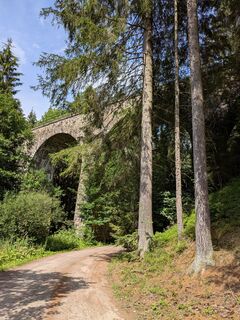 Photo de Martina Braunstein-Lamatsch le long du parcours