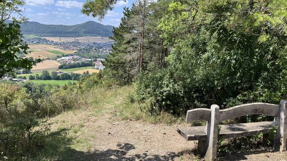 Foto von Siggi unterwegs entlang der Tour