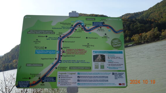 Agsstein Sperre der Straße B33 nach Melk