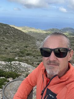Foto de Jörg Bürkin a lo largo del recorrido