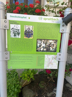 Spraitbacher Geschichtspfad Station 7 Gasthaus Ochsen