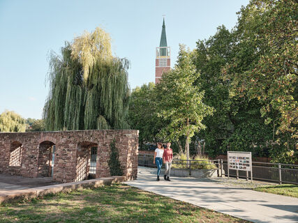 Heidelberg-Schwarzwald-Bodensee Radweg, Etappe 2, Pforzheim - der Waisenhausplatz