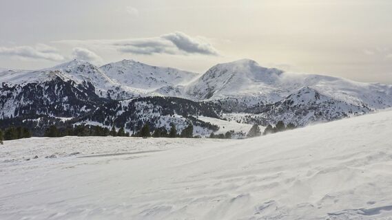 Aussicht auf die Gipfel der Seetaler Alpen