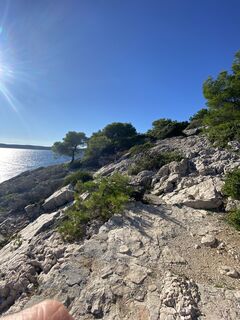 Photo de Anna Schwinger le long du parcours