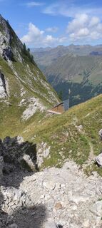 Photo de Michele Goffi le long du parcours