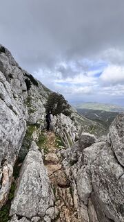 Photo de Giuseppe Deiana le long du parcours