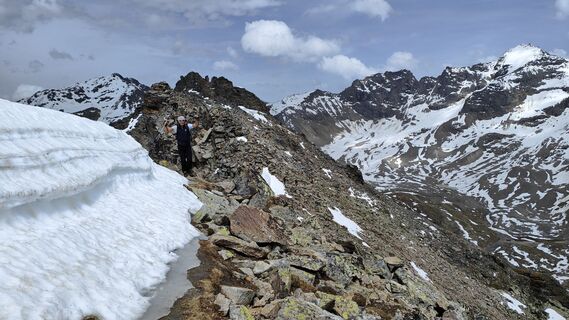 Zdjęcie z Andreas Schlosser wzdłuż trasy