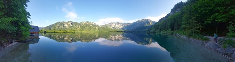 Foto de Johann Schallinger a lo largo del recorrido