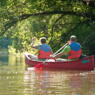 Mit dem Kanu auf der Lahn