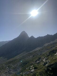Photo de Cinzia le long du parcours