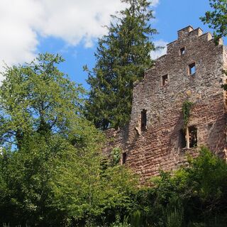 Rückblick auf die Ruine Zavelstein