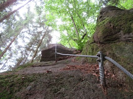 Lavanttaler Alpen: Klettergarten St. Andrä/Eitweg, "Seven Summits Klettersteig"
