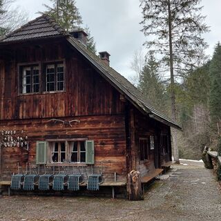 Im Tal des Holzes in der kalten Jahreszeit