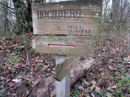 Am Hochberg - alte Wegmarkierung