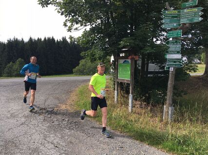 Verpflegungsstelle Rennsteig-Etappenlauf Rodacherbrunn