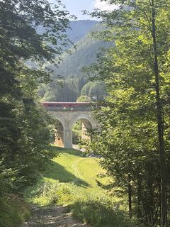 Foto de Johann Rameder a lo largo del recorrido