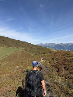 Foto von Alessandra entlang der Tour