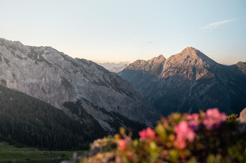 Blick auf die Liechtensteiner Berge