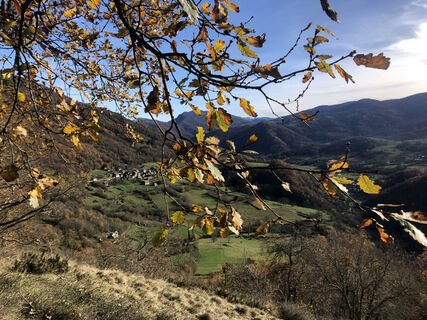 Blick auf das Dorf Agert
